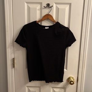 Black (Ribbed?) T-Shirt